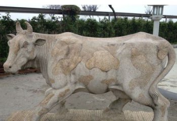 莆田中领雕塑精美绝伦的奶牛石雕