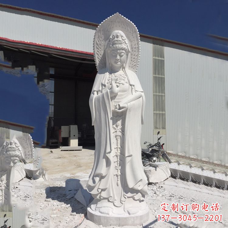 莆田观音大理石雕塑,让你的家居更具仪式感