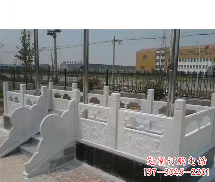 莆田完美的城市景观--汉白玉升旗台石雕