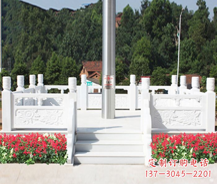 莆田领汉白玉升旗台雕塑