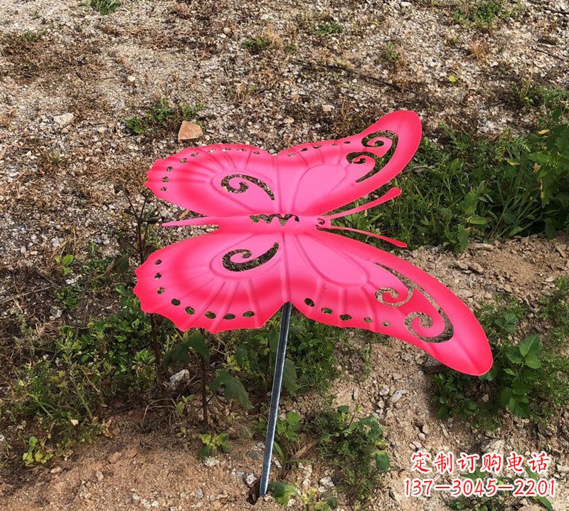 莆田红色铁艺不锈钢蝴蝶雕塑