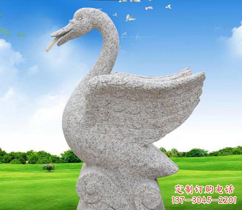 莆田花岗岩动物天鹅雕塑