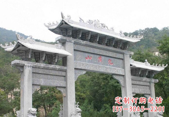 莆田三门仿古牌坊石雕,精美绝伦