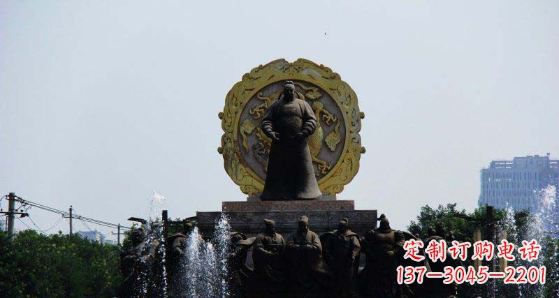 莆田李世民古代名人铜雕