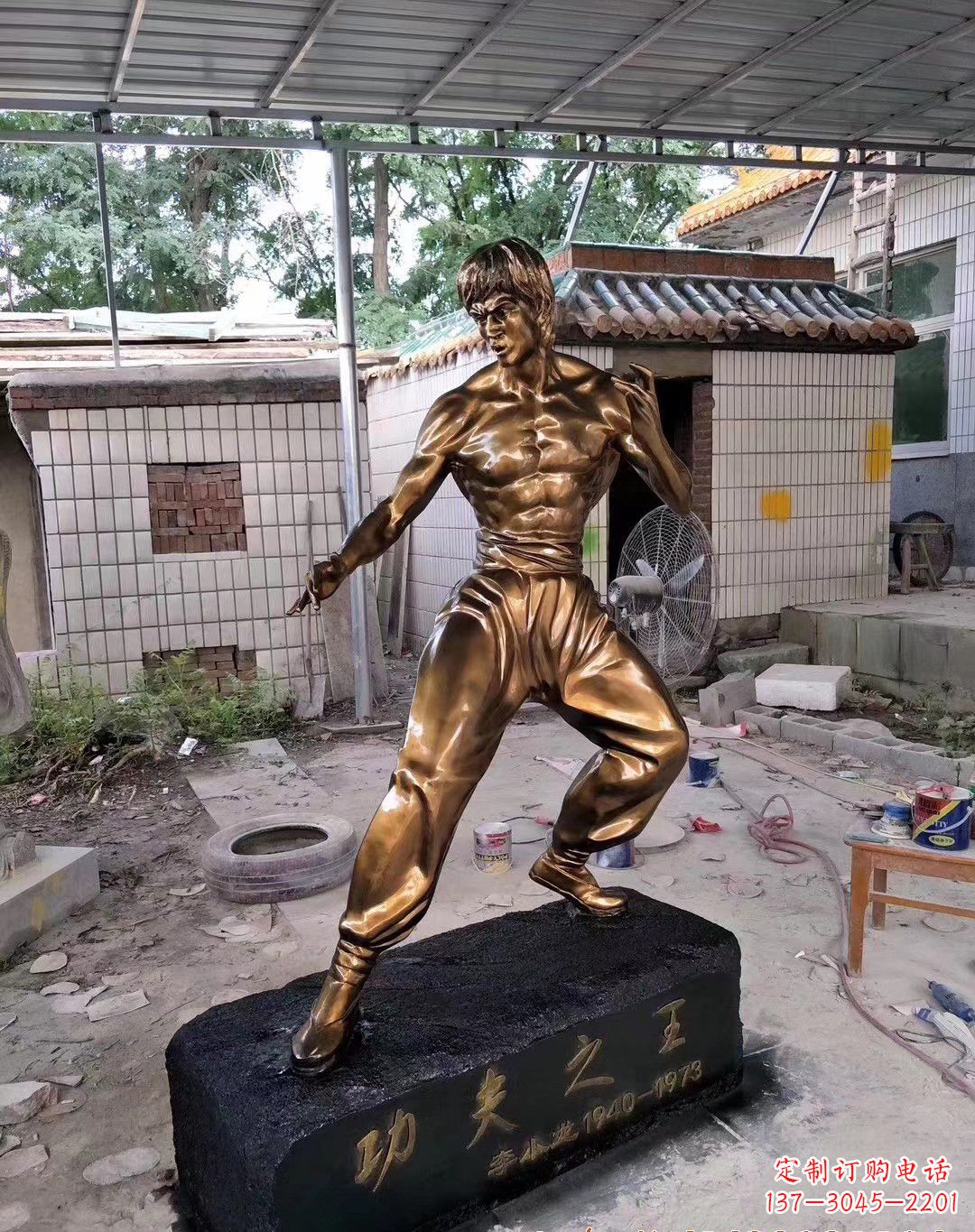 莆田传承经典,荣耀李小龙——中领雕塑李小龙人物铜雕