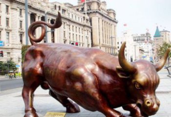 莆田华尔街牛招财牛铜雕，拥有力量的象征