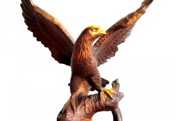 莆田中领雕塑推出的老鹰展翅铜雕绝对是一件可以…