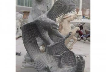 莆田中领雕塑推出的石雕老鹰是一款充满生机与力…
