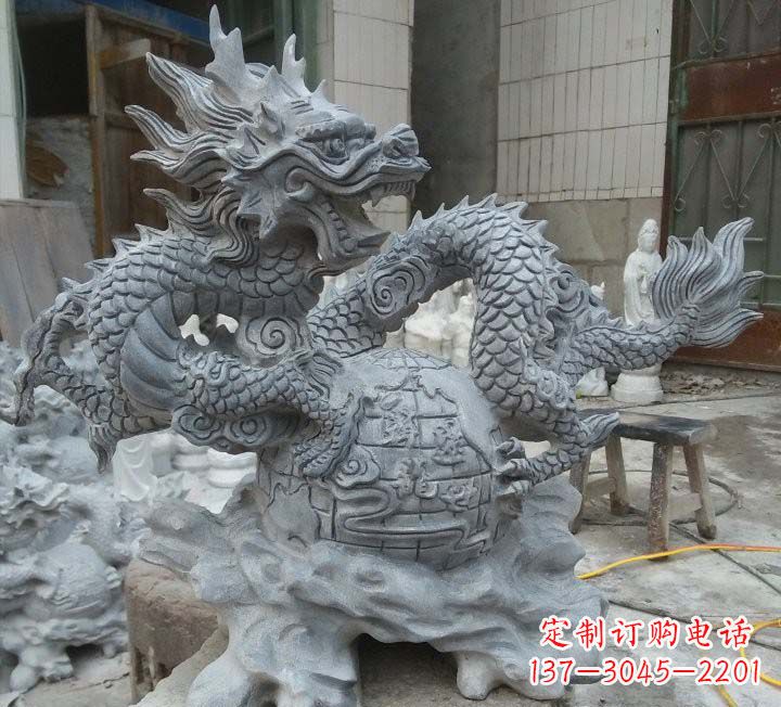 莆田传统文化的艺术品——青石龙雕塑