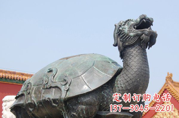 莆田青铜龙龟寺庙神兽铜雕