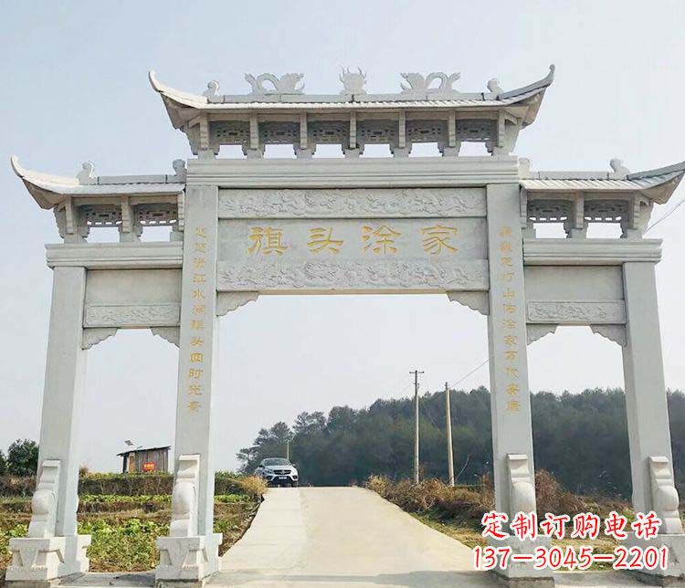 莆田三门牌坊石雕——精美雕塑,缔造传承