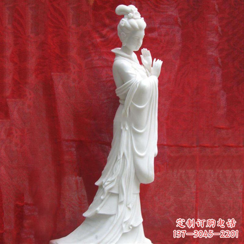 莆田精美无双的汉白玉貂蝉雕塑