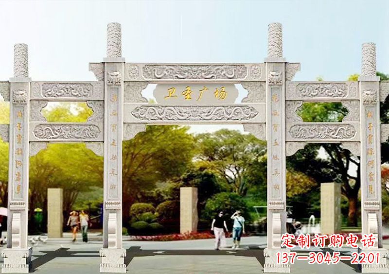 莆田石雕牌坊雕塑,尊贵而独特