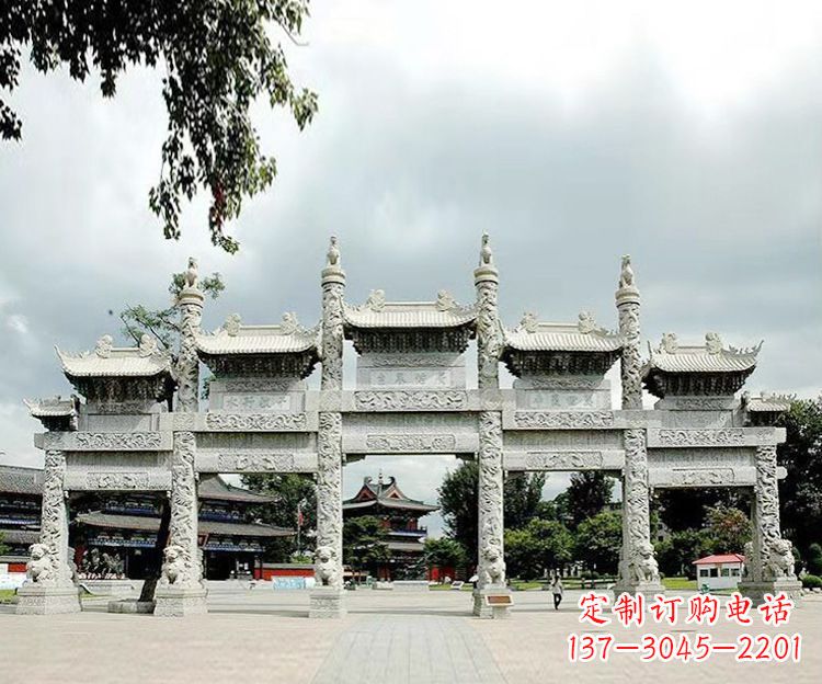 莆田石雕五门牌坊