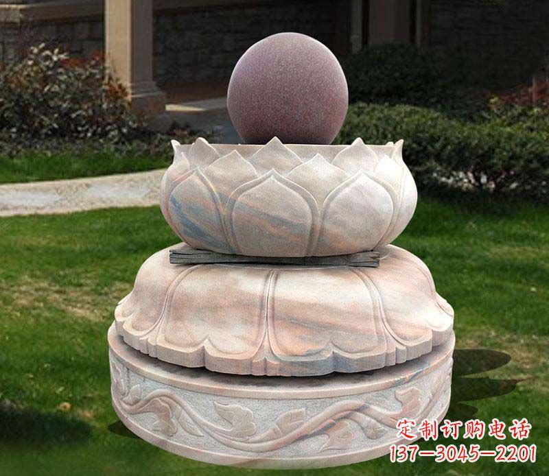 莆田石雕小区风水球雕塑