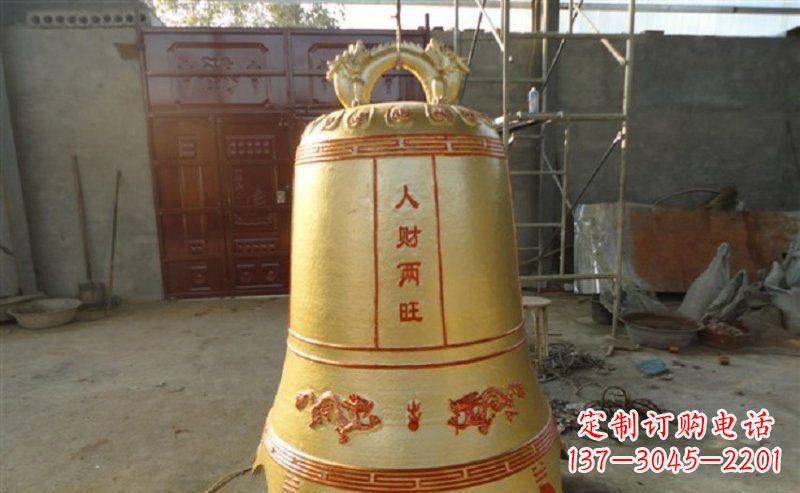 莆田寺庙铸铜钟雕塑