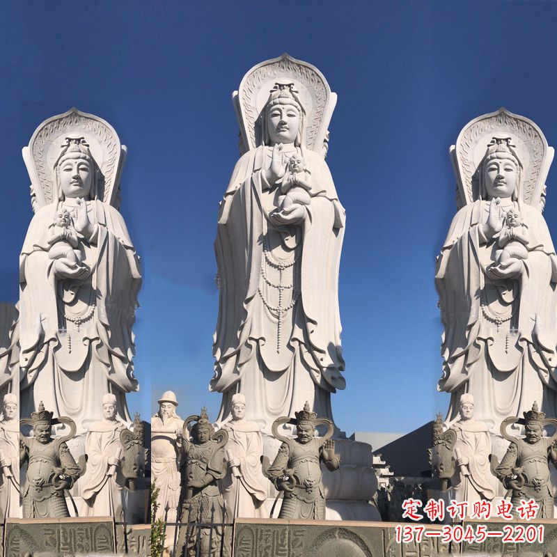 莆田送子观音大型石雕塑