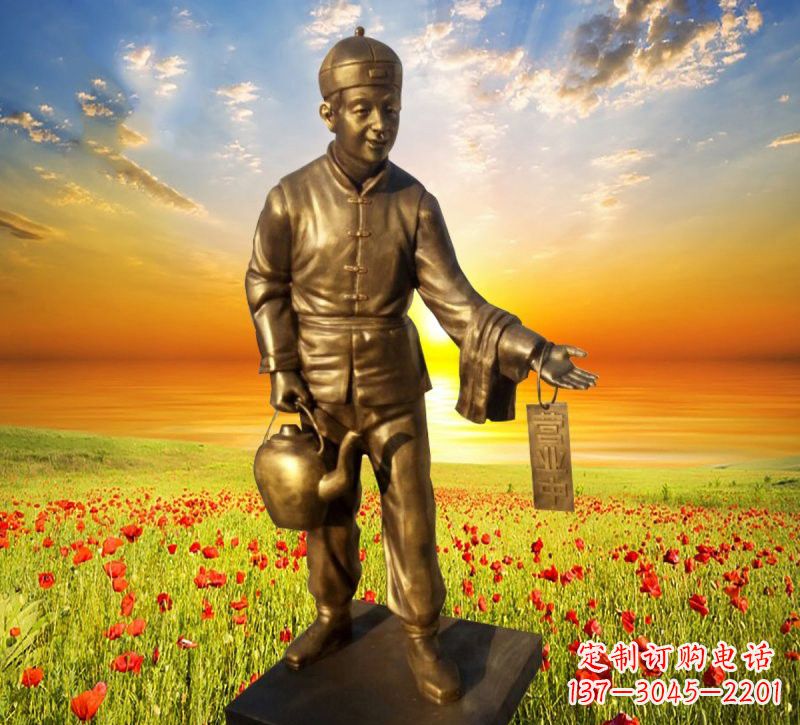 莆田铜雕店小二