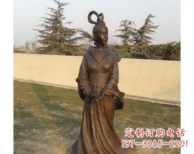 莆田铜雕古代美女人物雕塑