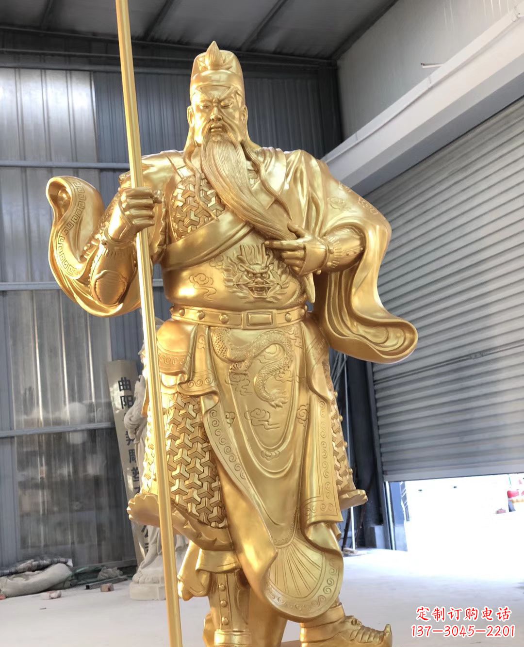 莆田铜雕武财神雕塑