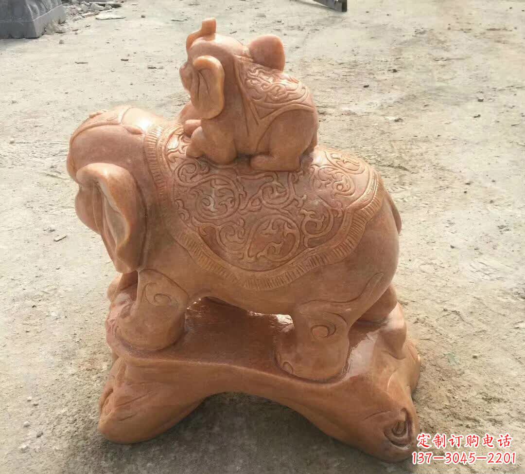 莆田晚霞红小象招财动物