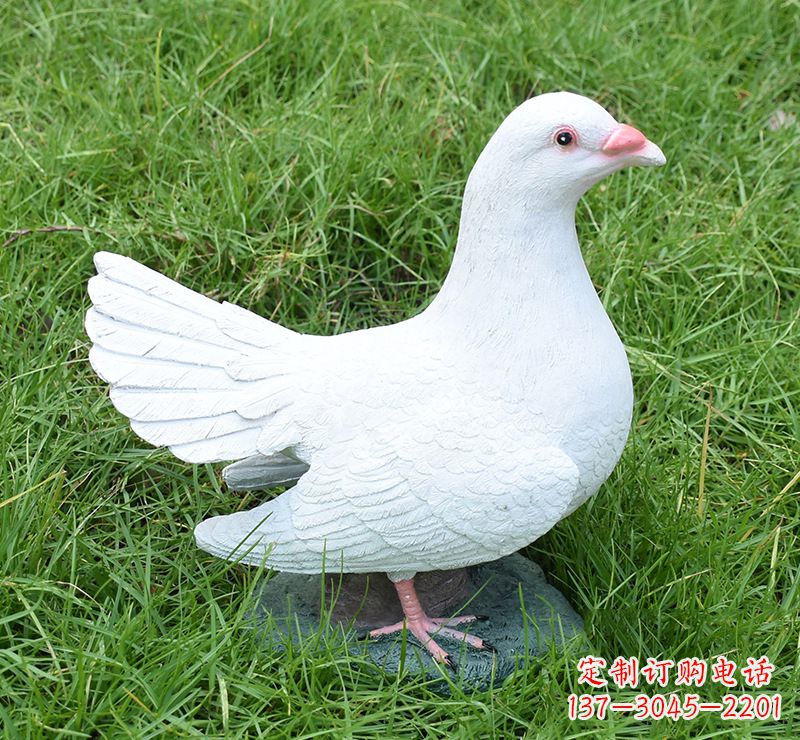 莆田文化广场的和平鸽雕塑