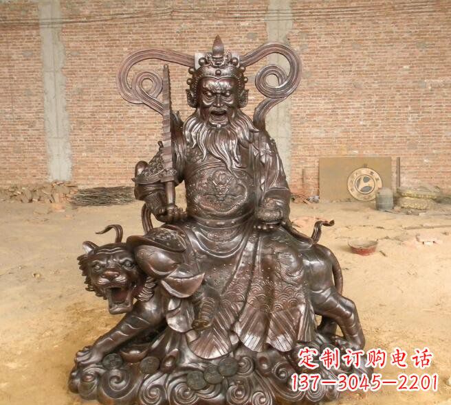 莆田武财神赵公明铜雕