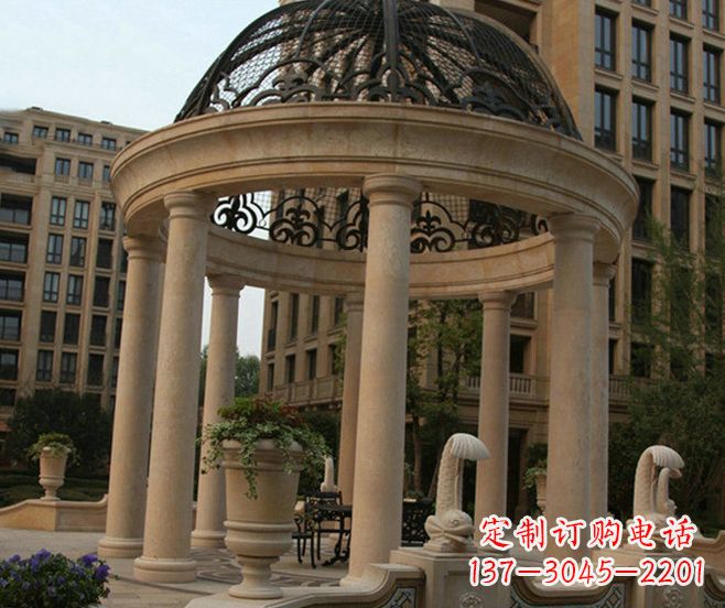 莆田小区景观欧式石雕凉亭