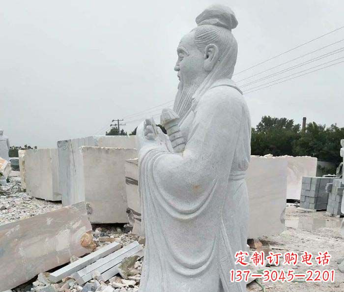 莆田校园景观孔子石雕