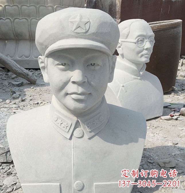莆田校园雷锋头像石雕