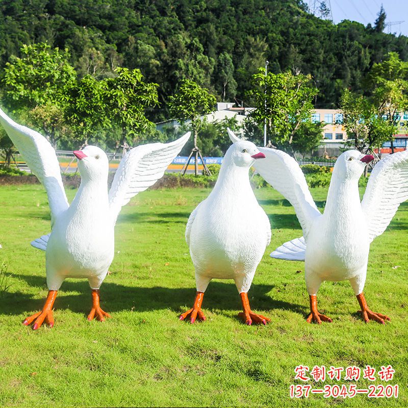 莆田信阳师院和平鸽雕塑