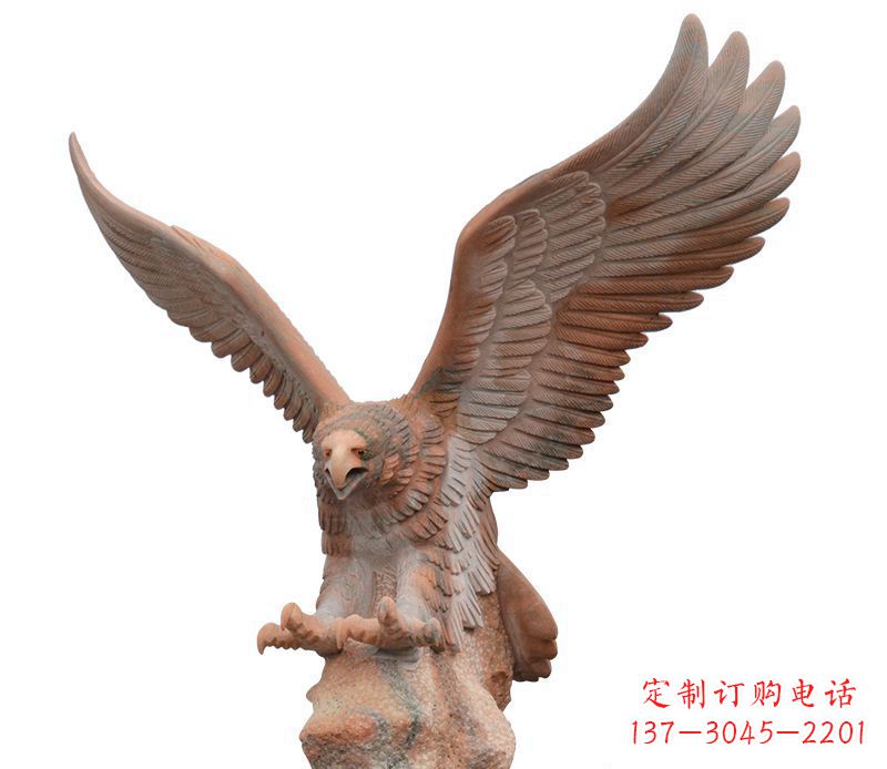 莆田雄鹰展翅石雕