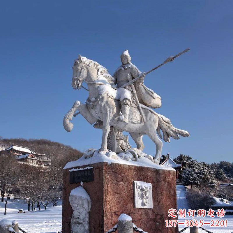 莆田薛仁贵骑马雕像-中国历史名人唐朝名将景区景观雕塑