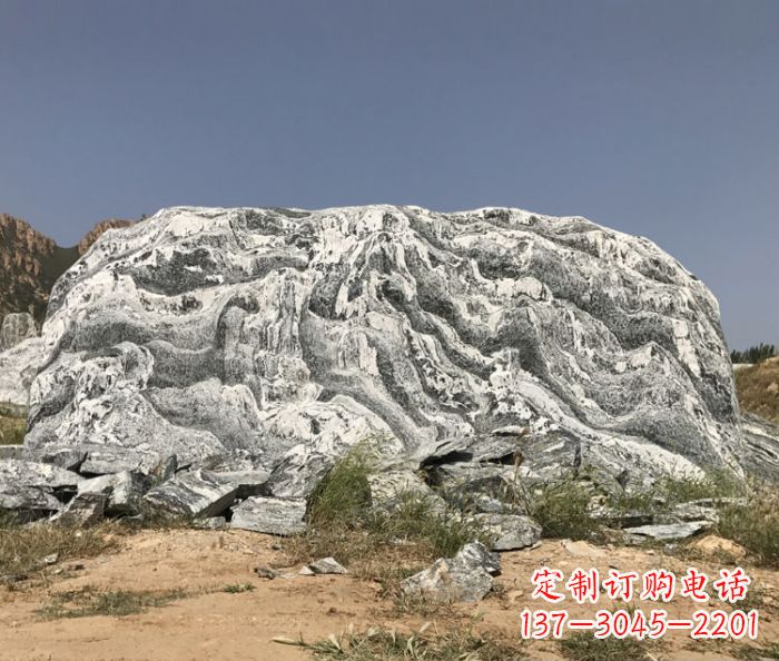 莆田雪浪石假山公园景观石雕 (2)