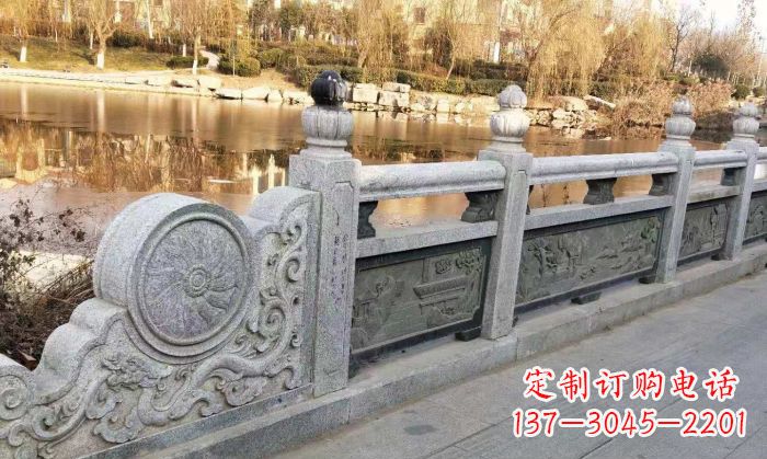 莆田园林景观大理石栏板石雕 (10)