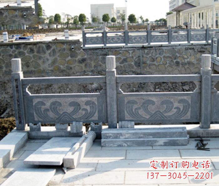 莆田园林景观大理石栏板石雕 (11)