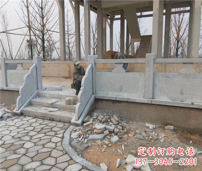 莆田园林景观大理石桥栏板石雕_2 (2)