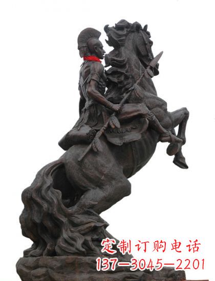 莆田战士与马 铸铜雕塑
