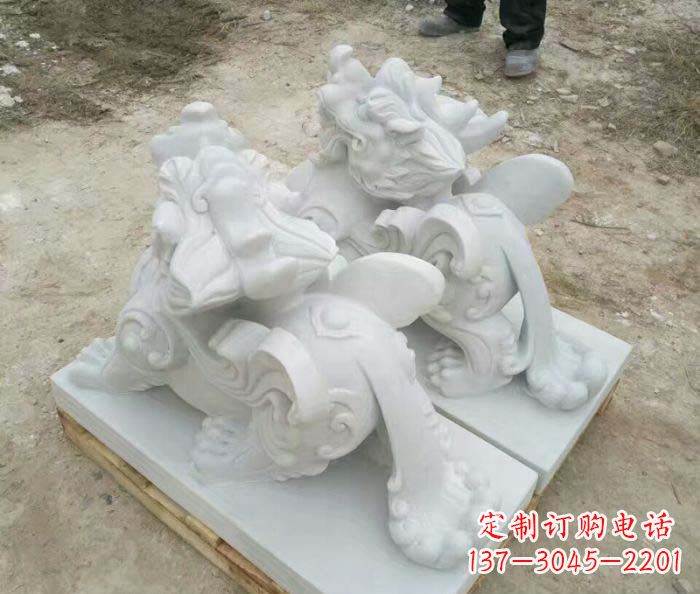 莆田招财进宝立式貔貅门口石雕