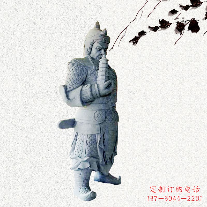 莆田中国古代神话中的托塔天王石雕塑