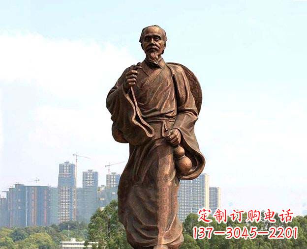 莆田中华古代名医华佗铜雕像