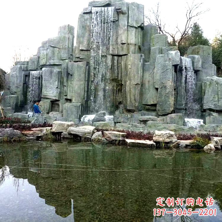 莆田中式园林流水假山雕塑