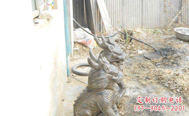 莆田铸铜麒麟古代神兽铜雕