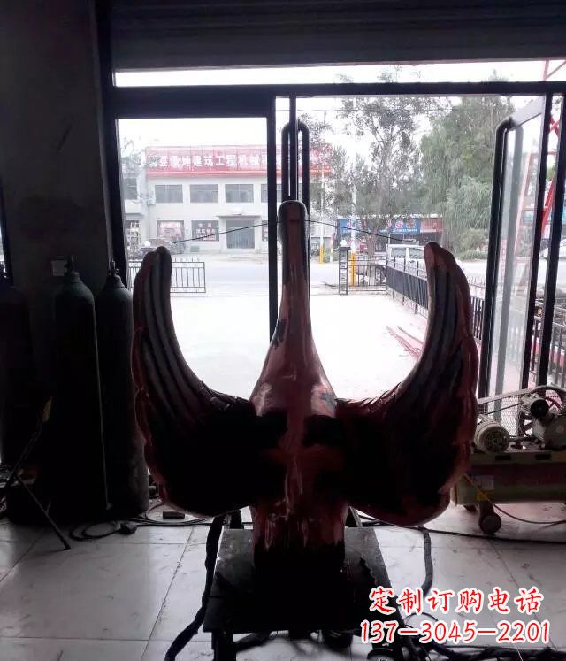 莆田铸铜天鹅公园动物铜雕 (2)